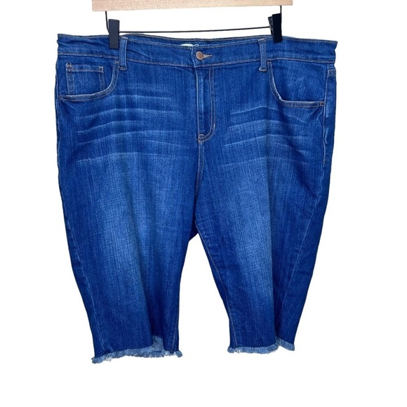 Old Navy Cut offs Denim Jean Shorts Raw Hem Size 16 - Picture 1 of 8
